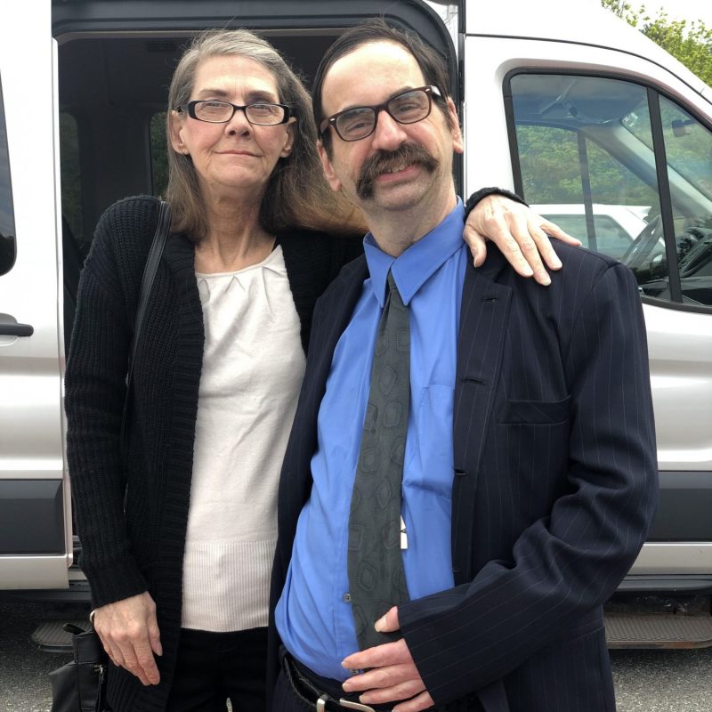 Walter with his sister Linda Echevarria